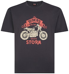 Espionage Riders on the Storm Print T-Shirt Black